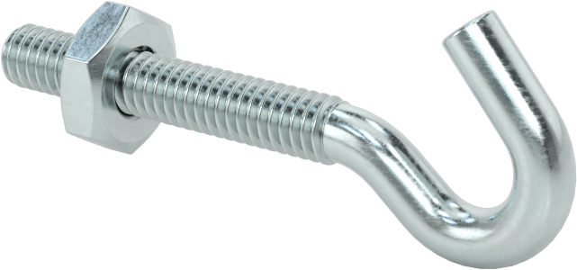Vidalı Asma Kancası, Duvar ve Alt Montaj, 0,14" Tel Çapı, 5/8" Çıkıntı