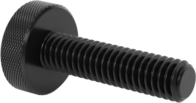 Düşük Profilli Naylon Parmak Vidası, 5/16"-18 Diş Boyutu, 1-1/4" Uzunluk