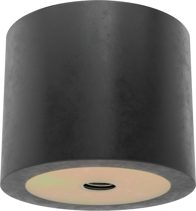 Neopren Titreşim Sönümleyici Sandviç Montaj, 3/8"-16 Dişli Çelik Ek Parça ile, 165 lbs. Kapasite