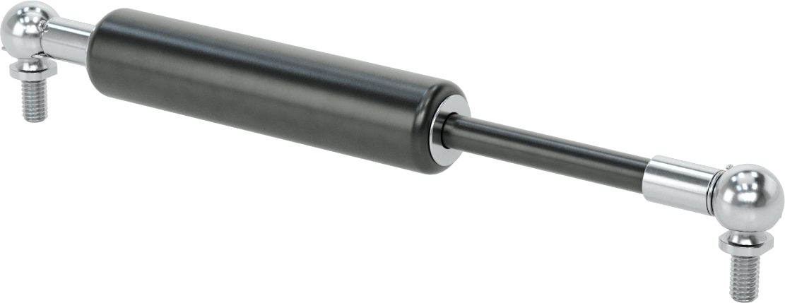 Çekme Gazlı Yayı, 5/16"-18 Top Saplama, 10,04" Uzatılmış Uzunluk