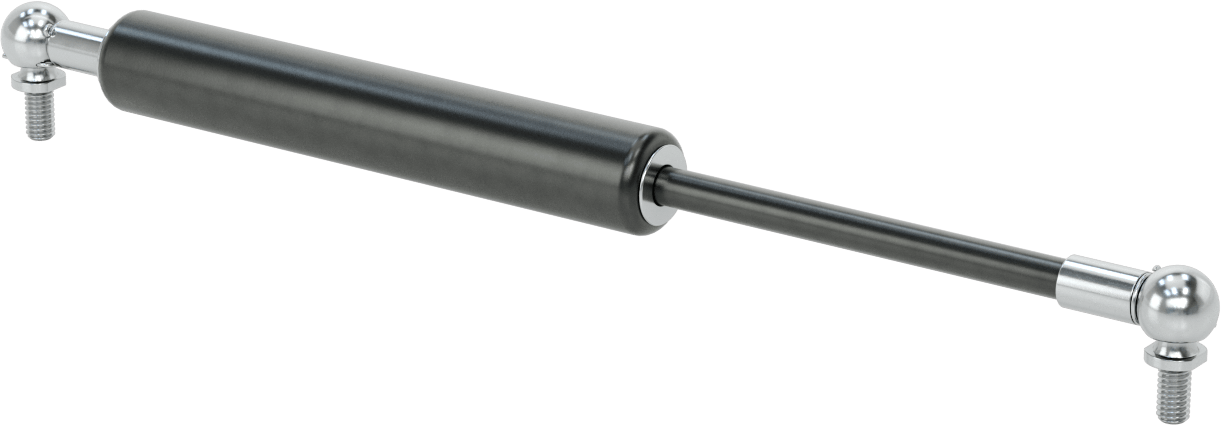 Çekme Gazlı Yayı, 5/16"-18 Top Saplama, 13,98" Uzatılmış Uzunluk