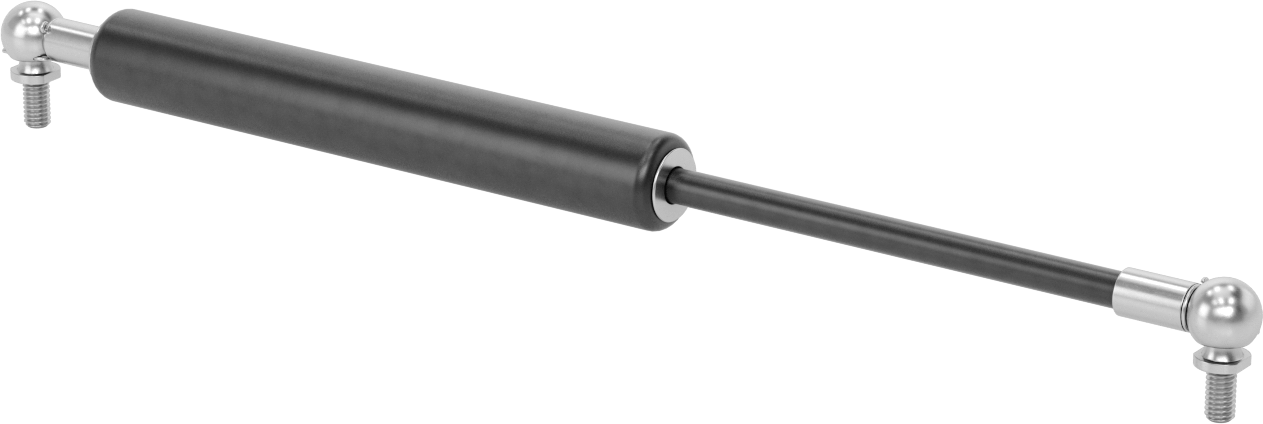 Çekme Gazlı Yayı, 5/16"-18 Top Saplama, 15,94" Uzatılmış Uzunluk