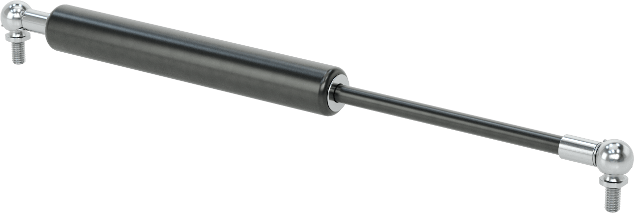 Çekme Gazlı Yayı, 5/16"-18 Top Saplama, 15,94" Uzatılmış Uzunluk