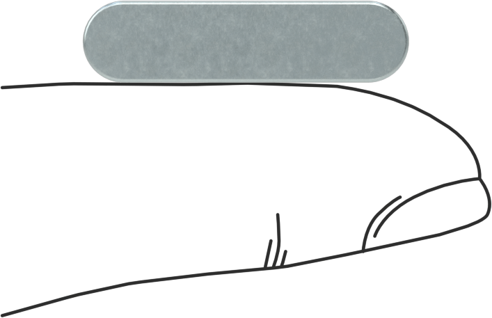 Yuvarlak Makine Anahtarı, Çinko Kaplı Çelik, 1/4" x 1/4", 1" Uzunluk, Büyük Boy