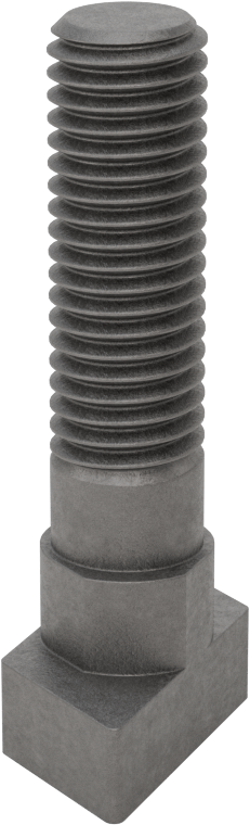 Damla Tipi T-Yuvası Cıvatası, Çelik, 14 mm Genişlikte Yuvalar için, 50 mm Uzunluk