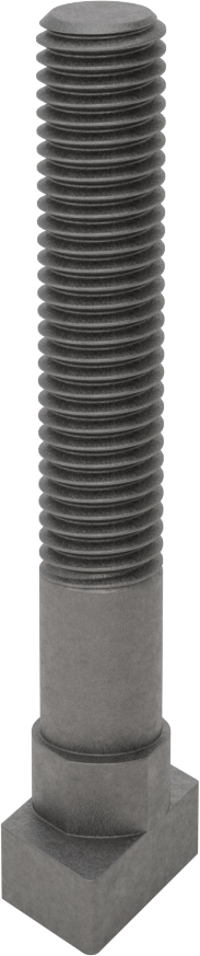Damla Tipi T-Yuvası Cıvatası, Çelik, 14 mm Genişlikte Yuvalar için, 80 mm Uzunluk