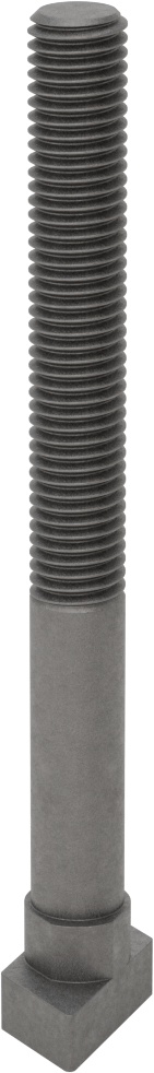 Damla Tipi T-Yuvası Cıvatası, Çelik, 14 mm Genişlikte Yuvalar için, 125 mm Uzunluk