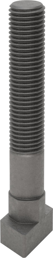 Damla Tipi T-Yuvası Cıvatası, Çelik, 22 mm Genişlikte Yuvalar için, 125 mm Uzunluk