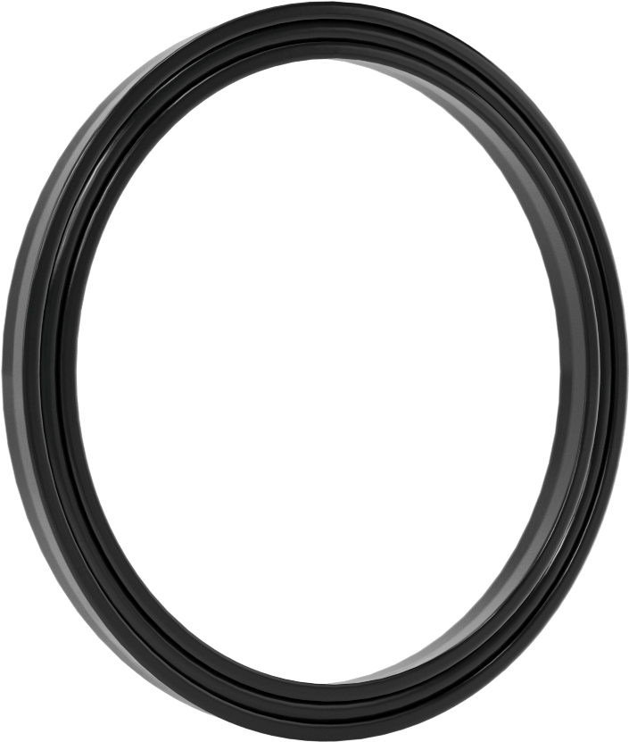 O-Ring Yüklü U-Cup Conta, 0,275" Oluk Genişliği için, 2,75 inç İç Çap x 3,25 inç Dış Çap x 0,25 inç Genişlik