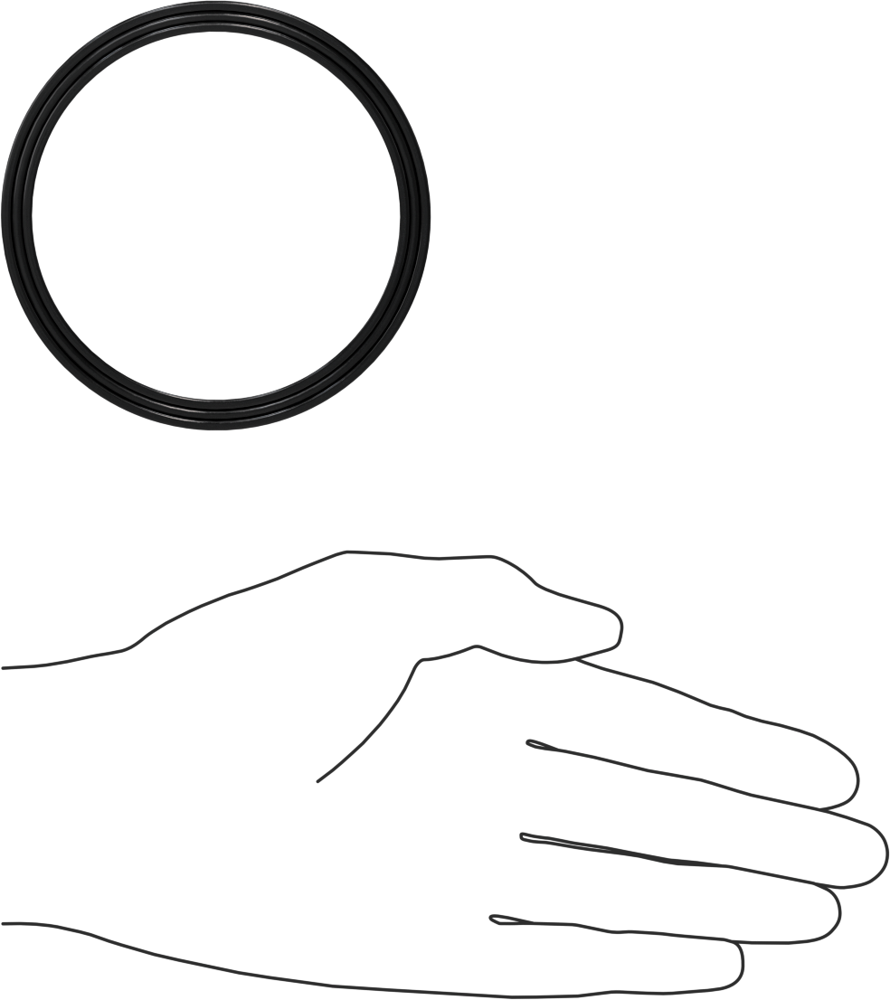 O-Ring Yüklü U-Cup Conta, 0,275" Oluk Genişliği için, 3“ İç Çap x 3,5” Dış Çap x 0,25" Genişlik