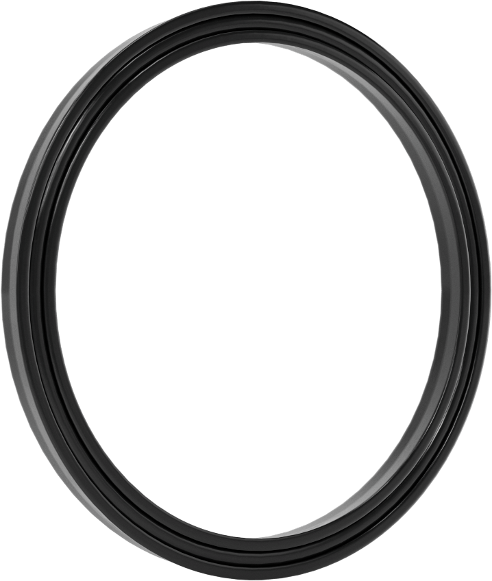 O-Ring Yüklü U-Cup Conta, 0,275" Oluk Genişliği için, 3“ İç Çap x 3,5” Dış Çap x 0,25" Genişlik