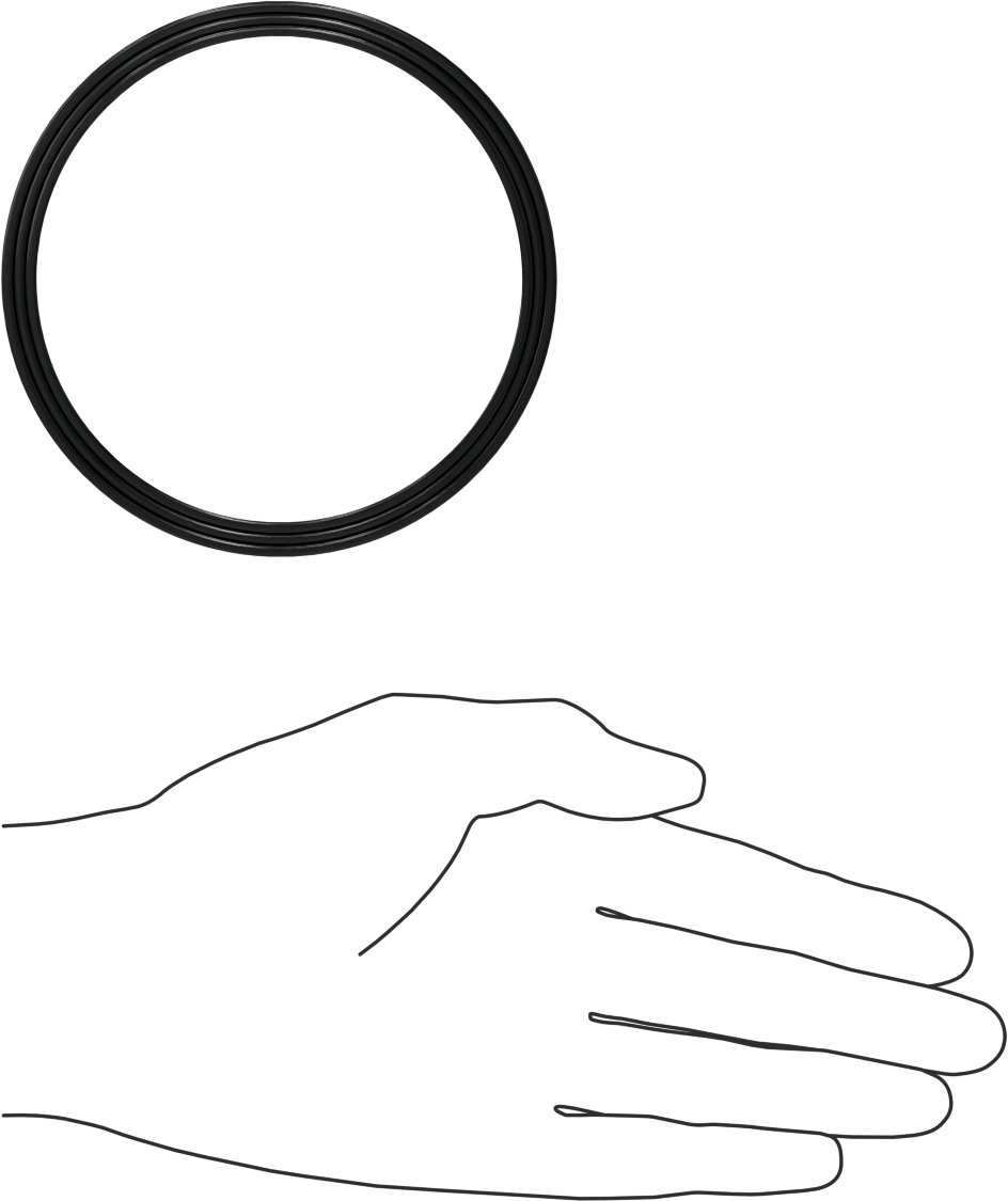 O-Ring Yüklü U-Cup Conta, 0,275" Oluk Genişliği için, 3,5“ İç Çap x 4” Dış Çap x 0,25" Genişlik