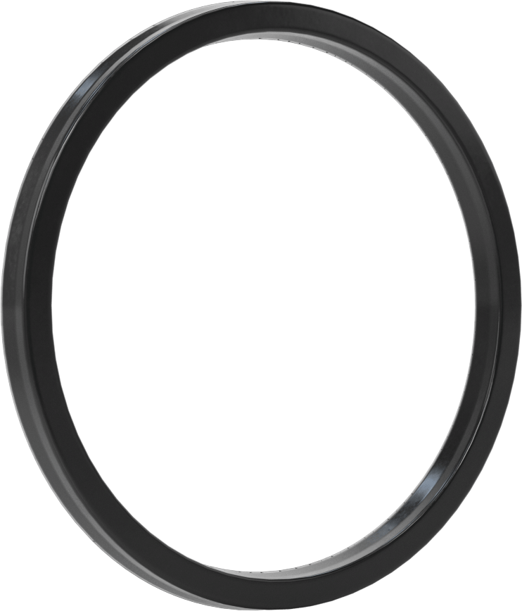 O-Ring Yüklü U-Cup Conta, 0,275" Oluk Genişliği için, 3,5“ İç Çap x 4” Dış Çap x 0,25" Genişlik