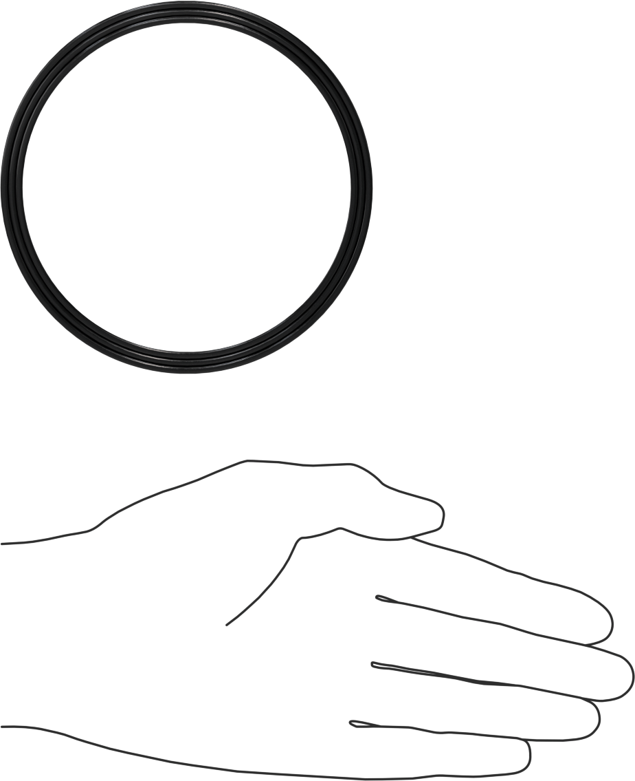O-Ring Yüklü U-Cup Conta, 0,275" Oluk Genişliği için, 3,75“ İç Çap x 4,25” Dış Çap x 0,25" Genişlik