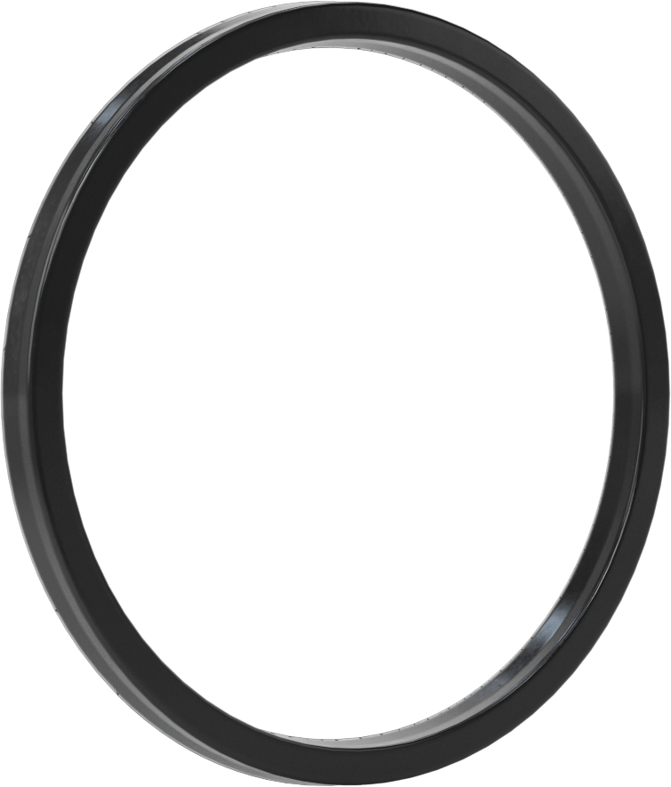 O-Ring Yüklü U-Cup Conta, 0,275" Oluk Genişliği için, 3,75“ İç Çap x 4,25” Dış Çap x 0,25" Genişlik