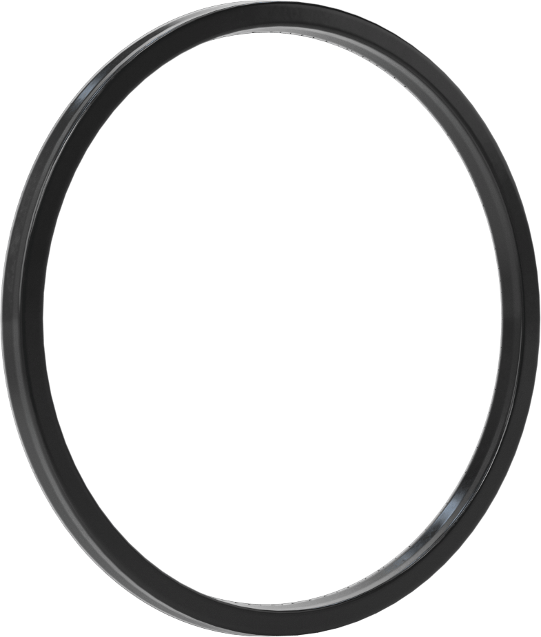 O-Ring Yüklü U-Cup Conta, 0,275" Oluk Genişliği için, 4,5“ İç Çap x 5” Dış Çap x 0,25" Genişlik