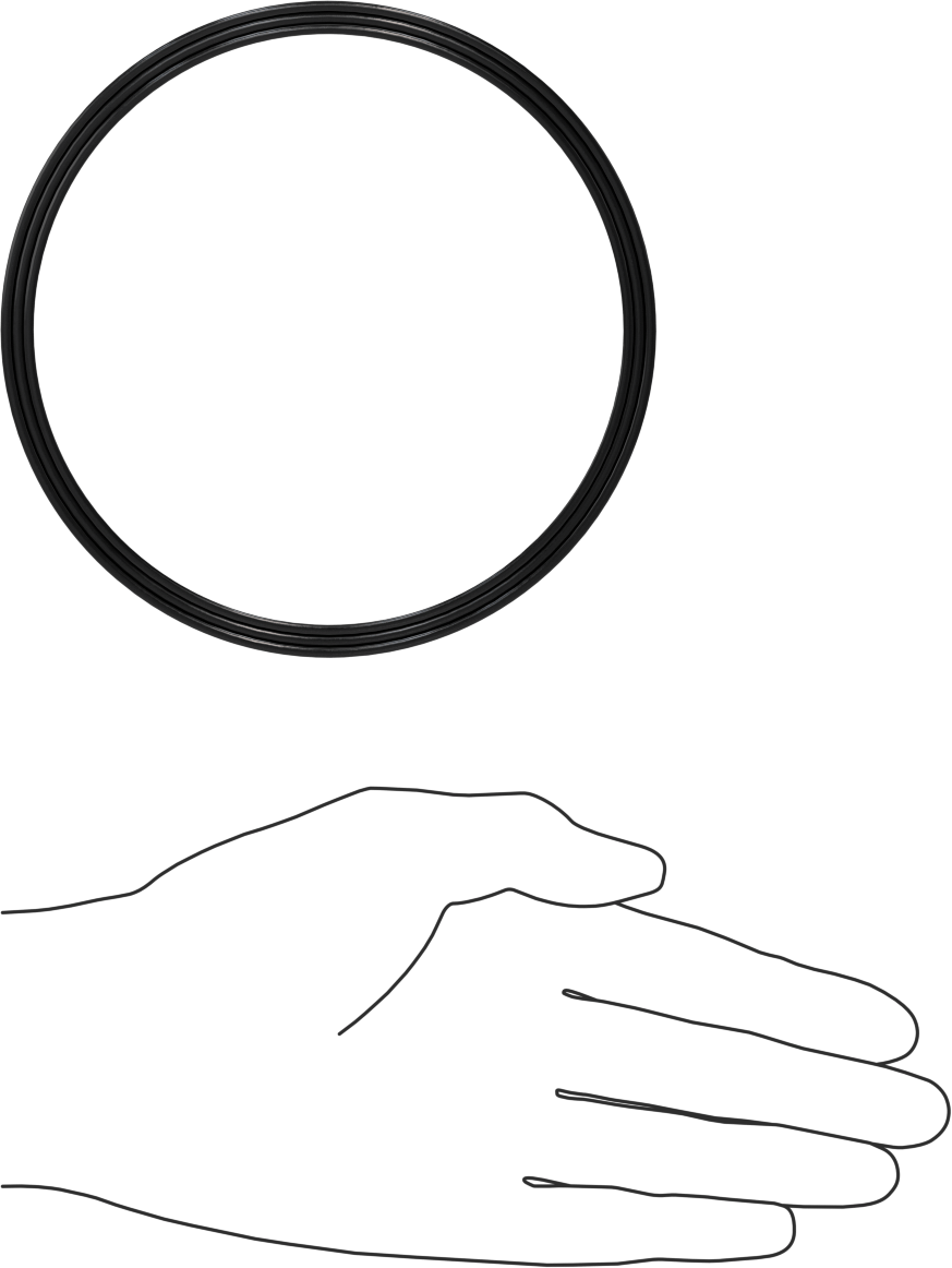 O-Ring Yüklü U-Cup Conta, 0,275" Oluk Genişliği için, 4,5“ İç Çap x 5” Dış Çap x 0,25" Genişlik