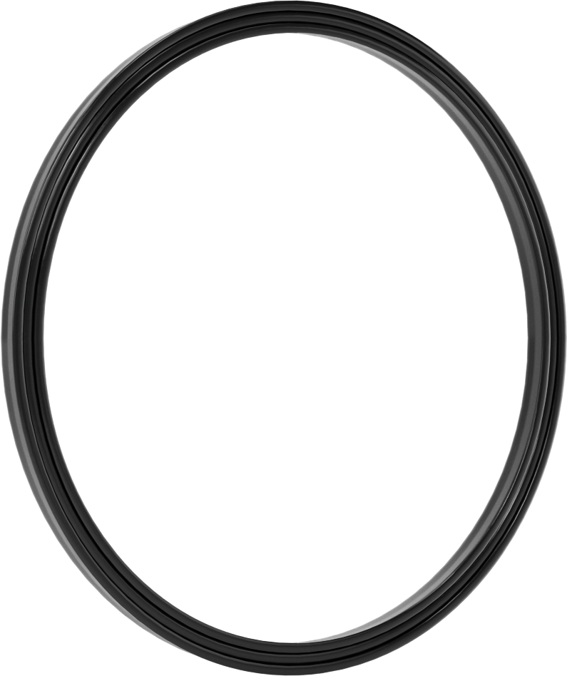 O-Ring Yüklü U-Cup Conta, 0,275" Oluk Genişliği için, 4,75 inç İç Çap x 5,25 inç Dış Çap x 0,25 inç Genişlik