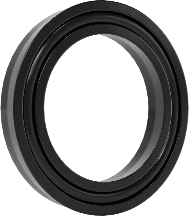 O-Ring Yüklü U-Cup Conta, 0,343" Oluk Genişliği, 1,375 inç İç Çap x 2 inç Dış Çap x 0,313 inç Genişlik