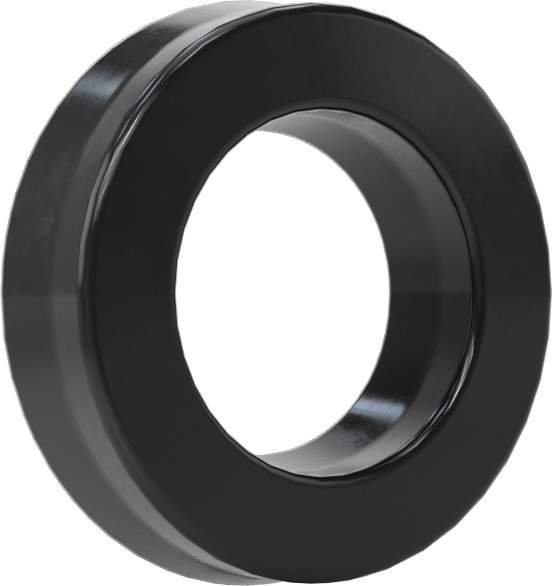O-Ring Yüklü U-Cup Conta, 0,138 inç Genişlikli Yiv için, 0,313“ İç Çap x 0,563” Dış Çap x 0,125" Genişlik