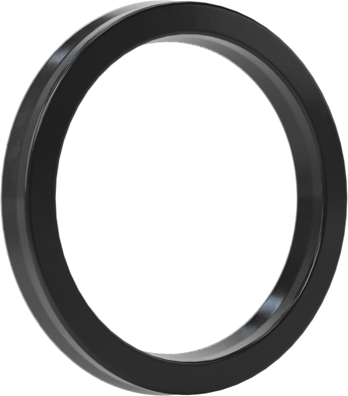 O-Ring Yüklü U-Cup Conta, 0,343" Oluk Genişliği, 2,375“ İç Çap x 3” Dış Çap x 0,313" Genişlik