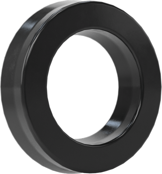 O-Ring Yüklü U-Cup Conta, 0,138 inç Genişlikli Yiv için, 0,375 inç İç Çap x 0,625 inç Dış Çap x 0,125 inç Genişlik