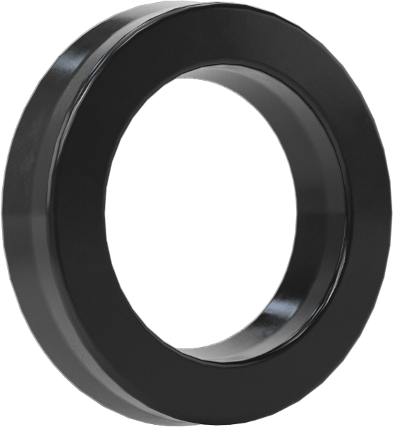 O-Ring Yüklü U-Cup Conta, 0,138 inç Genişlikli Yiv için, 0,438“ İç Çap x 0,688” Dış Çap x 0,125" Genişlik