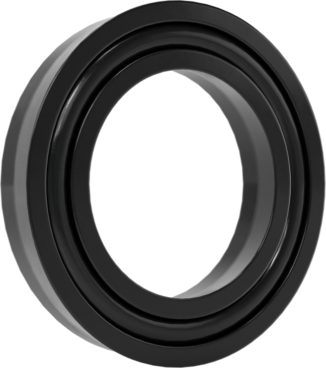 O-Ring Yüklü U-Cup Conta, 0,413" Oluk Genişliği için, 1,25 inç İç Çap x 2 inç Dış Çap x 0,375 inç Genişlik
