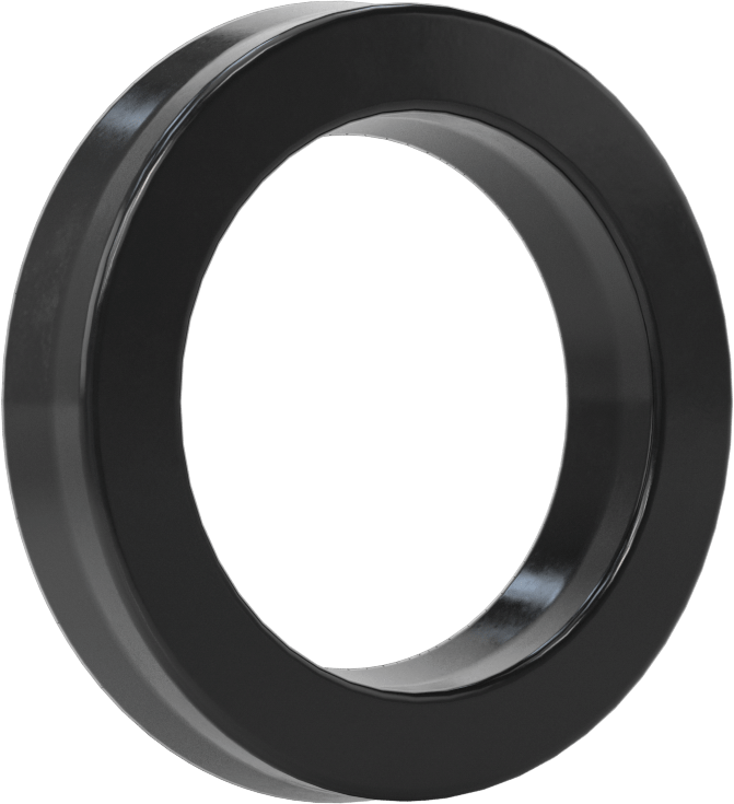 O-Ring Yüklü U-Cup Conta, 0,413" Oluk Genişliği için, 1,5 inç İç Çap x 2,25 inç Dış Çap x 0,375 inç Genişlik
