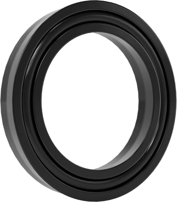 O-Ring Yüklü U-Cup Conta, 0,413" Genişlikte Yiv için, 1,625“ İç Çap x 2,375” Dış Çap x 0,375" Genişlik