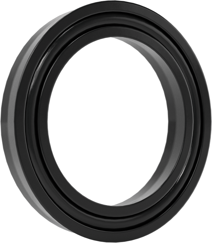 O-Ring Yüklü U-Cup Conta, 0,413" Oluk Genişliği için, 1,75“ İç Çap x 2,5” Dış Çap x 0,375" Genişlik