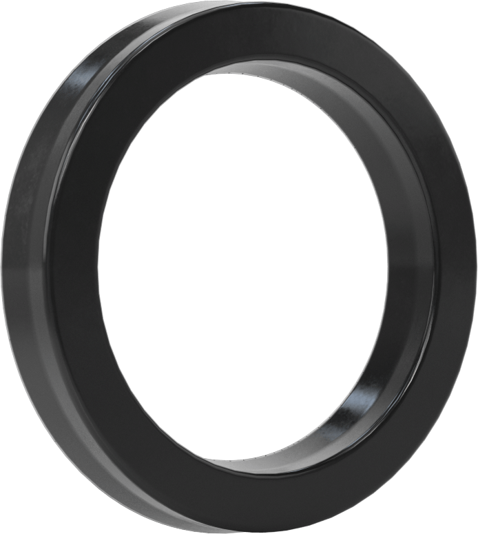 O-Ring Yüklü U-Cup Conta, 0,413" Oluk Genişliği için, 2 inç İç Çap x 2,75 inç Dış Çap x 0,375 inç Genişlik