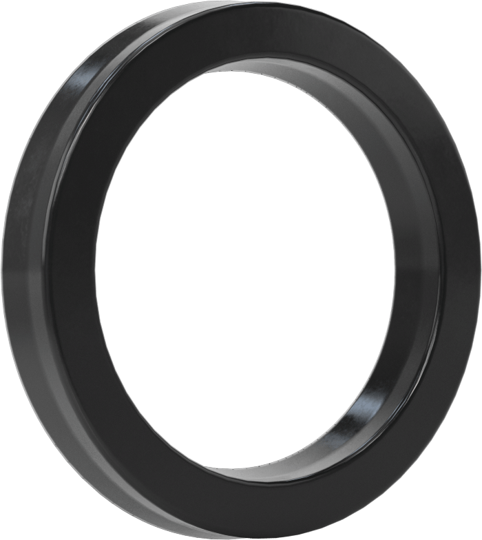 O-Ring Yüklü U-Cup Conta, 0,413" Genişlikte Yiv için, 2,125“ İç Çap x 2,875” Dış Çap x 0,375" Genişlik