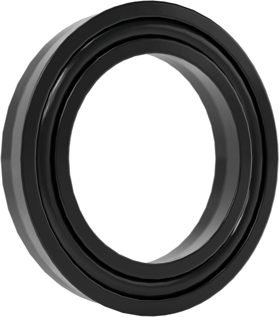 O-Ring Yüklü U-Cup Conta, 0,138" Oluk Genişliği için, 0,5 inç İç Çap x 0,75 inç Dış Çap x 0,125 inç Genişlik