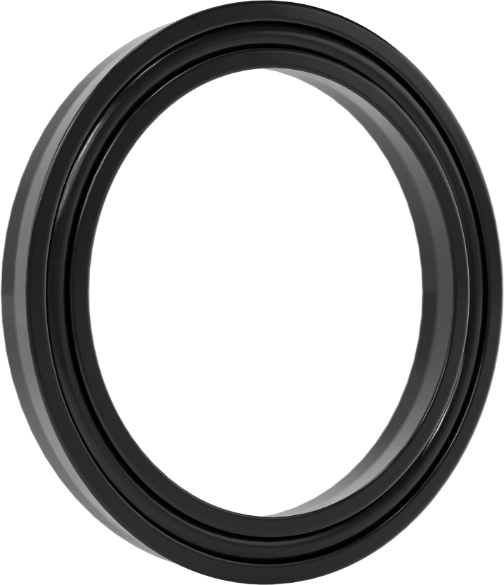 O-Ring Yüklü U-Cup Conta, 0,413" Oluk Genişliği için, 2,5 inç İç Çap x 3,25 inç Dış Çap x 0,375 inç Genişlik