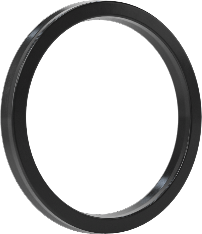 O-Ring Yüklü U-Cup Conta, 0,413" Oluk Genişliği için, 3,75 inç İç Çap x 4,5 inç Dış Çap x 0,375 inç Genişlik