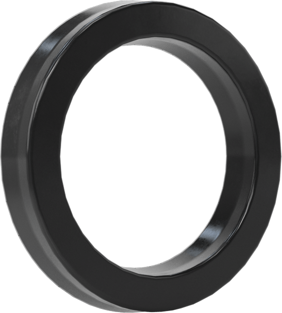 O-Ring Yüklü U-Cup Conta, 0,138 inç Genişlikli Yiv için, 0,625 inç İç Çap x 0,875 inç Dış Çap x 0,125 inç Genişlik