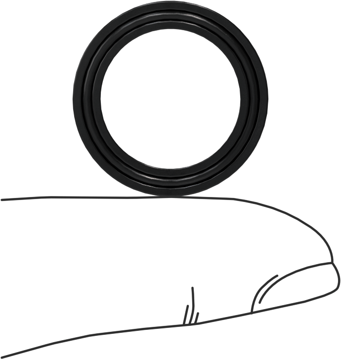 O-Ring Yüklü U-Cup Conta, 0,138 inç Genişlikli Yiv için, 0,625 inç İç Çap x 0,875 inç Dış Çap x 0,125 inç Genişlik