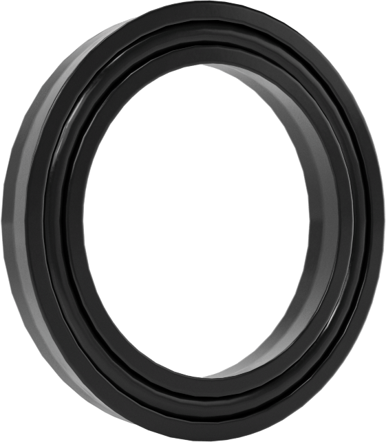 O-Ring Yüklü U-Cup Conta, 0,138 inç Genişlikli Yiv için, 0,625 inç İç Çap x 0,875 inç Dış Çap x 0,125 inç Genişlik