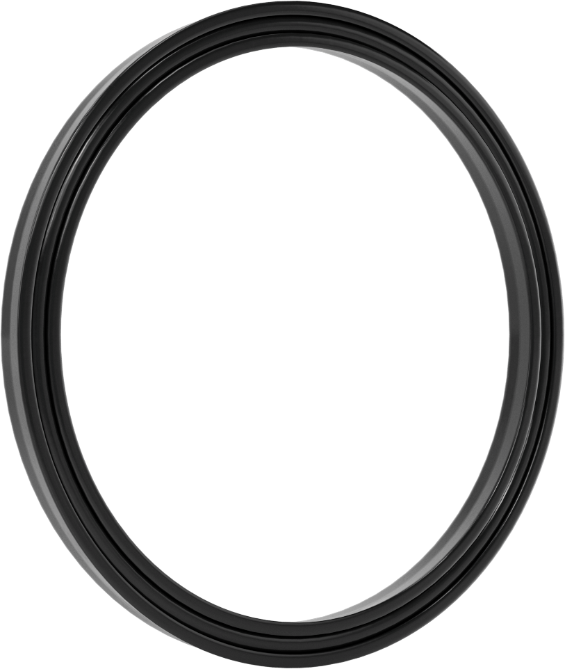 O-Ring Yüklü U-Cup Conta, 0,413" Oluk Genişliği için, 4,75 inç İç Çap x 5,5 inç Dış Çap x 0,375 inç Genişlik