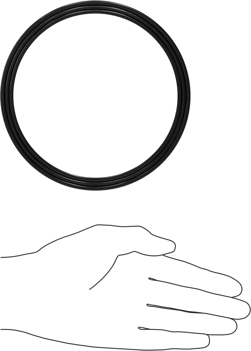 O-Ring Yüklü U-Cup Conta, 0,413" Oluk Genişliği için, 4,75 inç İç Çap x 5,5 inç Dış Çap x 0,375 inç Genişlik