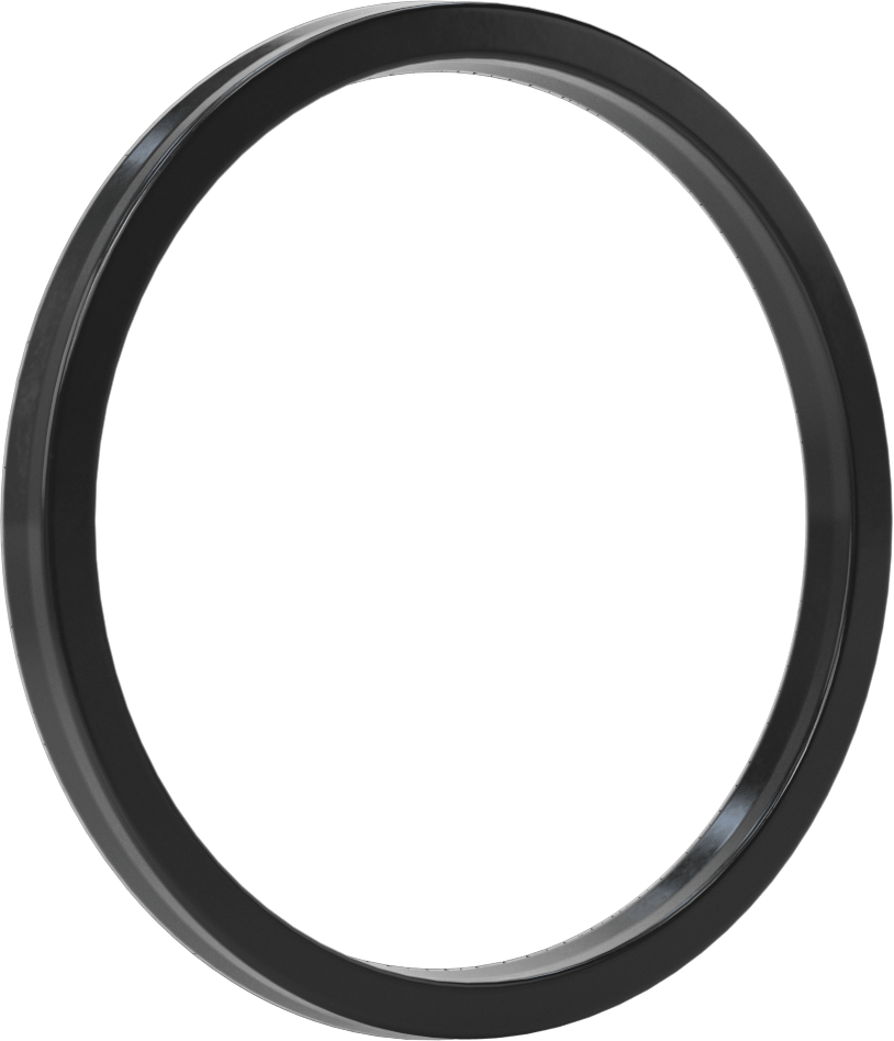 O-Ring Yüklü U-Cup Conta, 0,413" Oluk Genişliği için, 4,75 inç İç Çap x 5,5 inç Dış Çap x 0,375 inç Genişlik