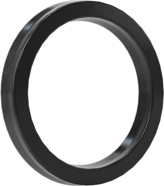 O-Ring Yüklü U-Cup Conta, 0,138 inç Genişlikli Yiv için, 0,875 inç İç Çap x 1,125 inç Dış Çap x 0,125 inç Genişlik