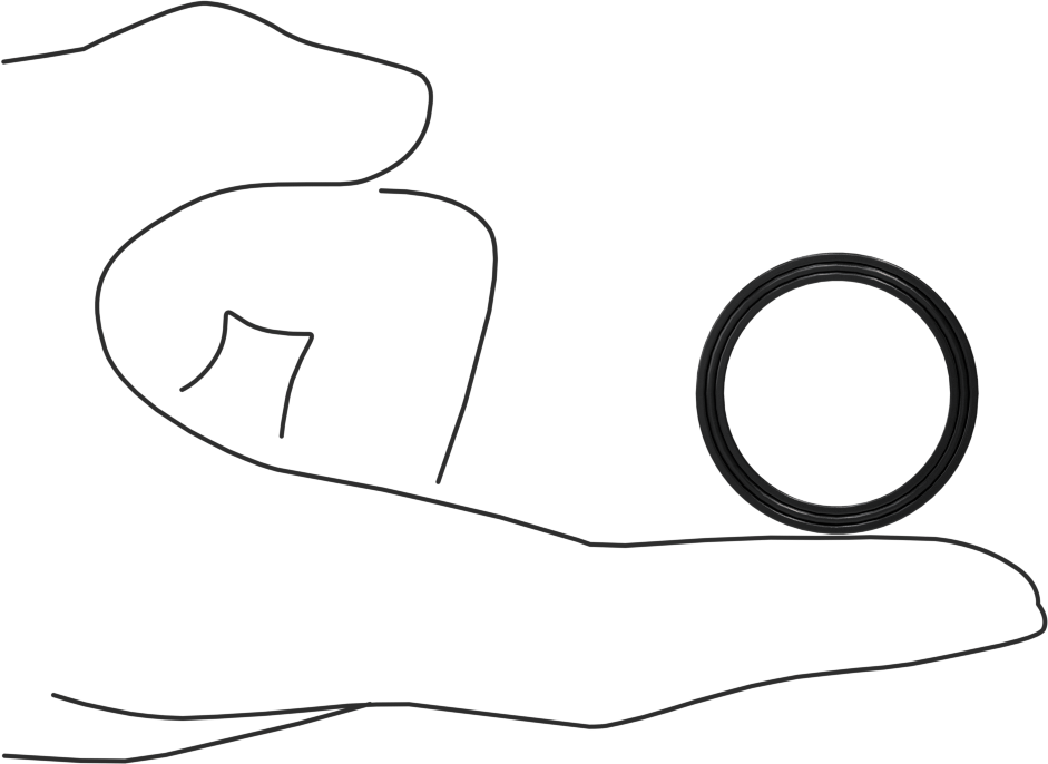 O-Ring Yüklü U-Cup Conta, 0,138" Oluk Genişliği için, 1“ İç Çap x 1,25” Dış Çap x 0,125" Genişlik