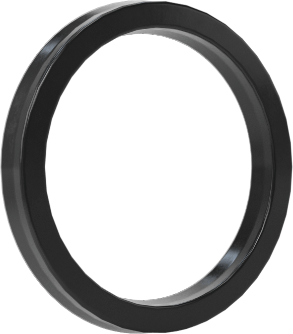 O-Ring Yüklü U-Cup Conta, 0,138" Oluk Genişliği için, 1“ İç Çap x 1,25” Dış Çap x 0,125" Genişlik