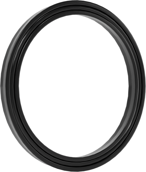 O-Ring Yüklü U-Cup Conta, 0,138" Oluk Genişliği için, 1,25 inç İç Çap x 1,5 inç Dış Çap x 0,125 inç Genişlik