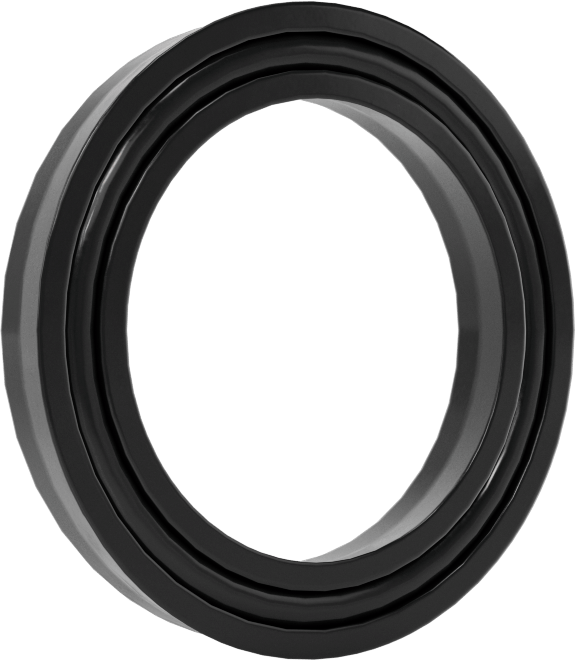 O-Ring Yüklü U-Cup Conta, 0,172" Oluk Genişliği için, 0,75 inç İç Çap x 1,063 inç Dış Çap x 0,156 inç Genişlik