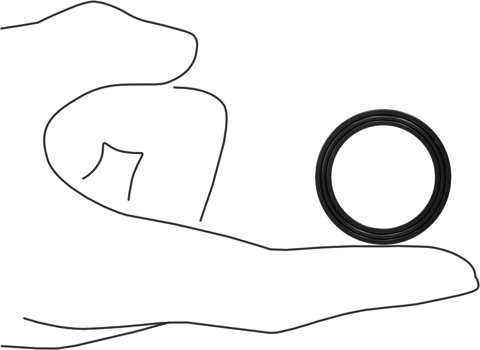 O-Ring Yüklü U-Cup Conta, 0,172" Oluk Genişliği için, 1“ İç Çap x 1,313” Dış Çap x 0,156" Genişlik