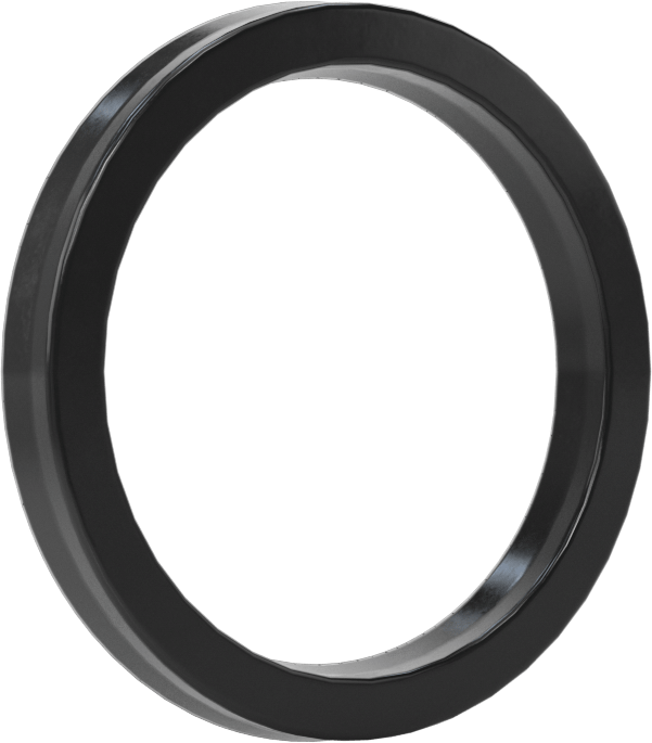 O-Ring Yüklü U-Cup Conta, 0,172" Oluk Genişliği için, 1,188 inç İç Çap x 1,5 inç Dış Çap x 0,156 inç Genişlik