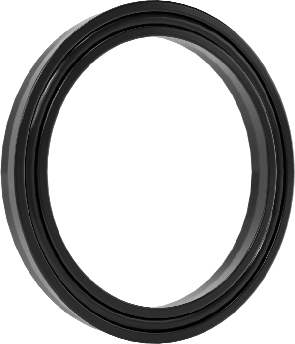 O-Ring Yüklü U-Cup Conta, 0,172" Oluk Genişliği için, 1,188 inç İç Çap x 1,5 inç Dış Çap x 0,156 inç Genişlik